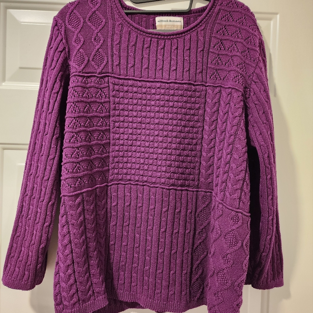 Women's plus size Alfred Dunner cable knit sweater